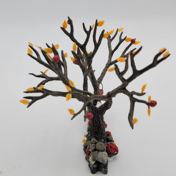 Dept 56 Fieldstone Wall with Apple Tree Fall Autumn Village Accessory - Picture 3 of 8